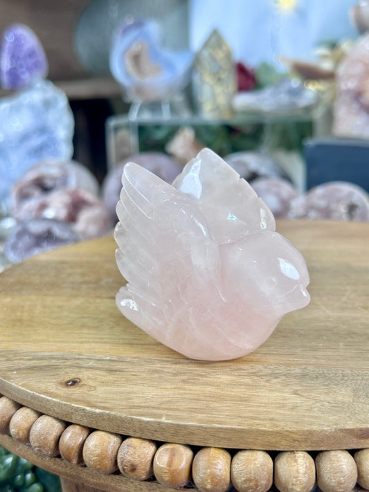 Rose Quartz Bird