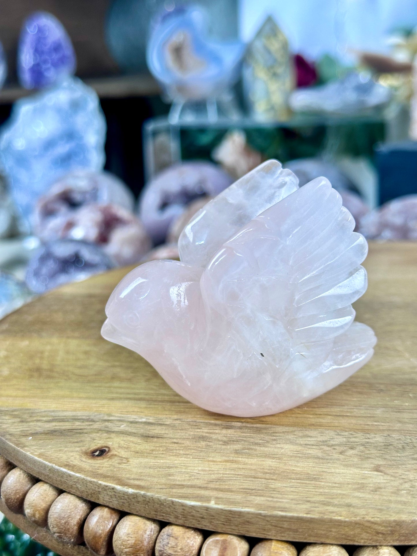 Rose Quartz Bird