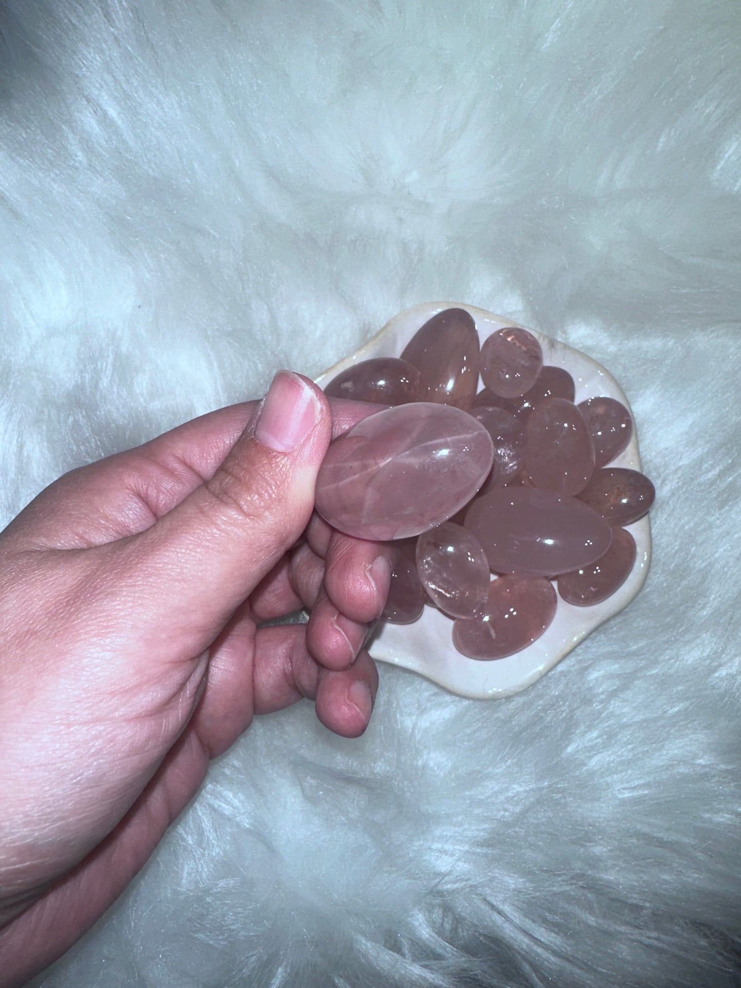 Starlight Rose Quartz Tumble Crystal