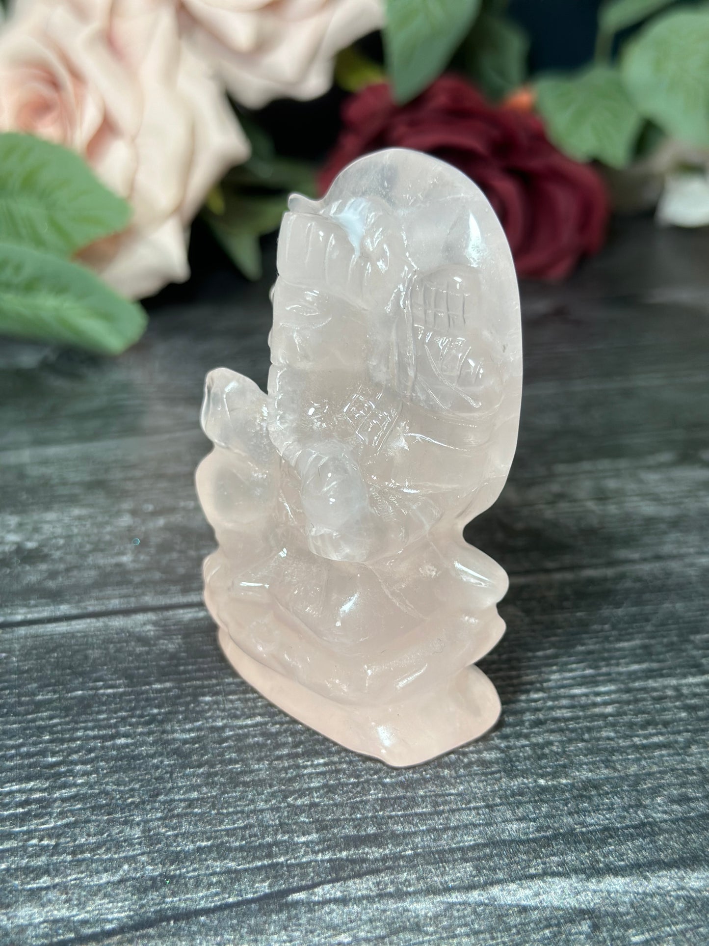 Rose Quartz Ganesha