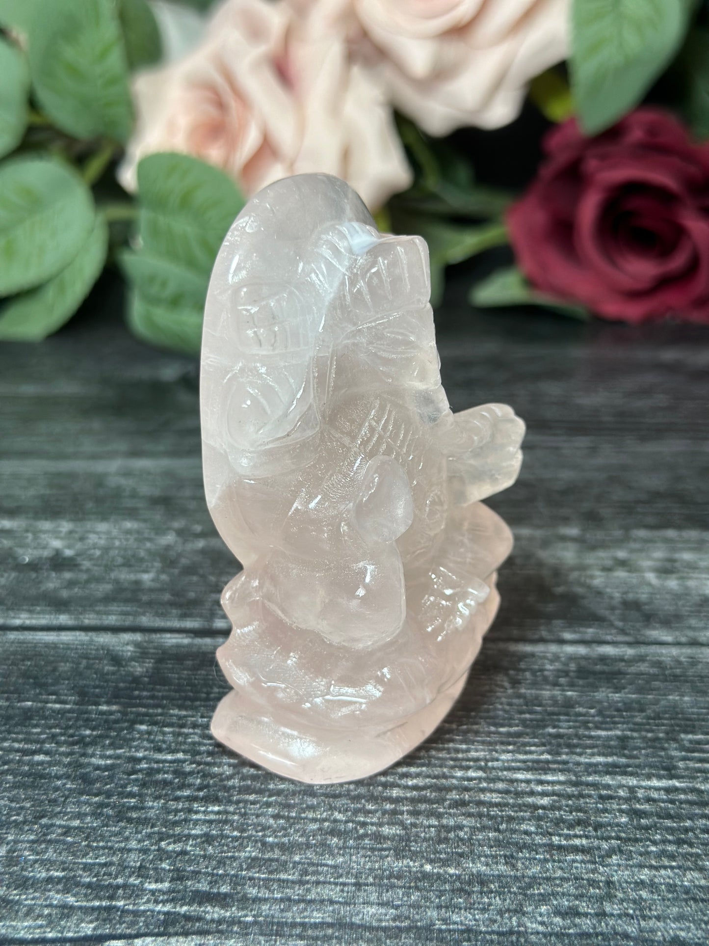 Rose Quartz Ganesha