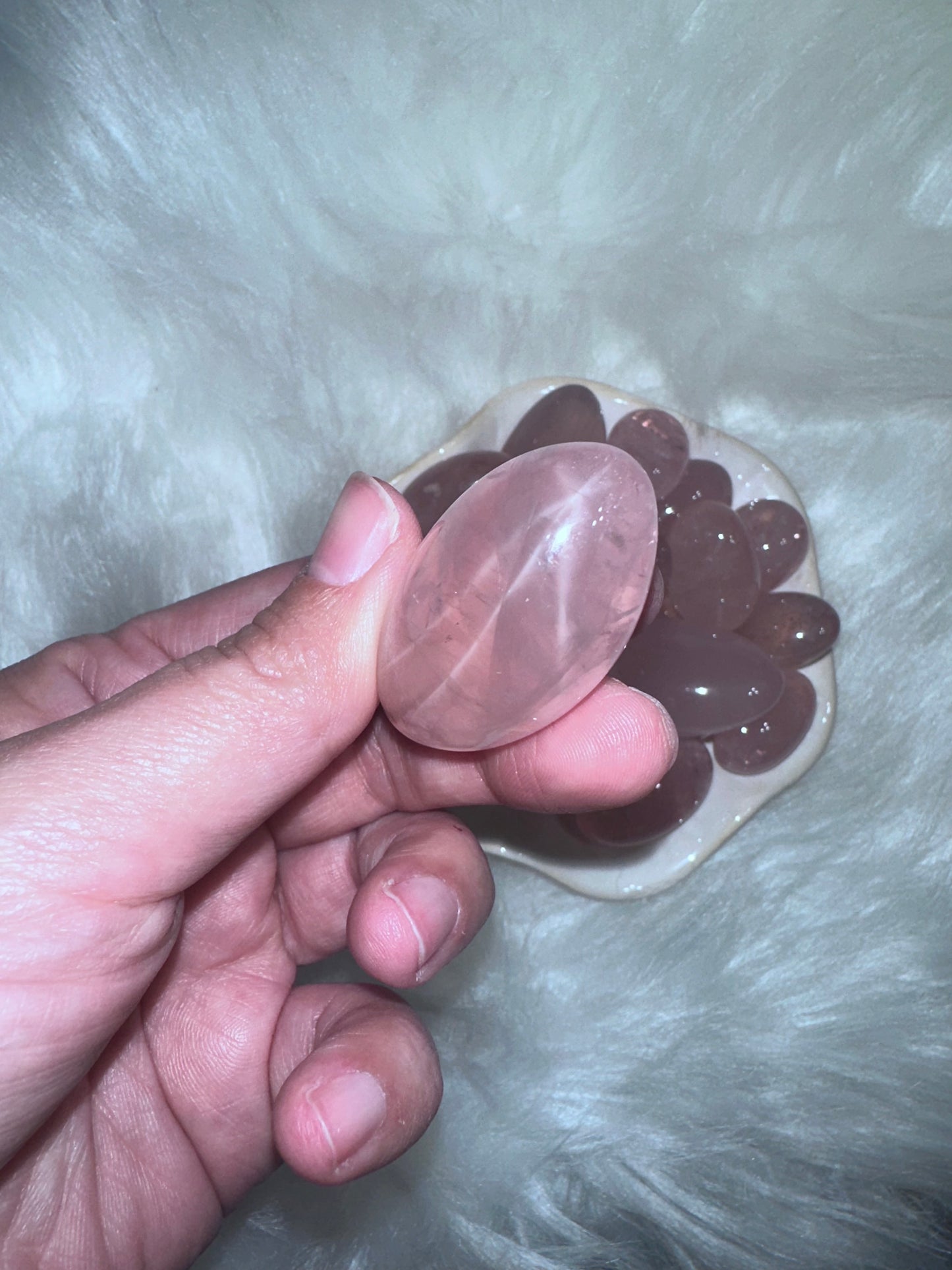 Starlight Rose Quartz Tumble Crystal