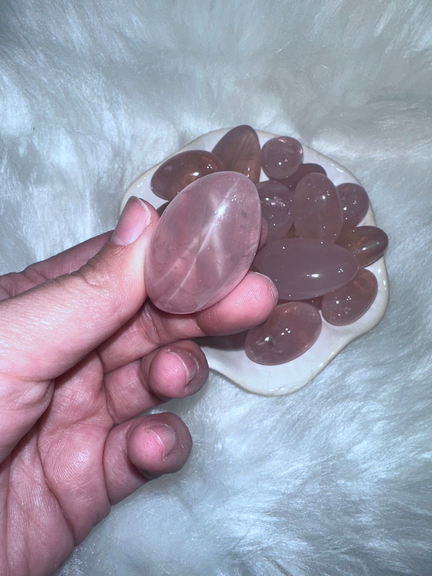 Starlight Rose Quartz Tumble Crystal