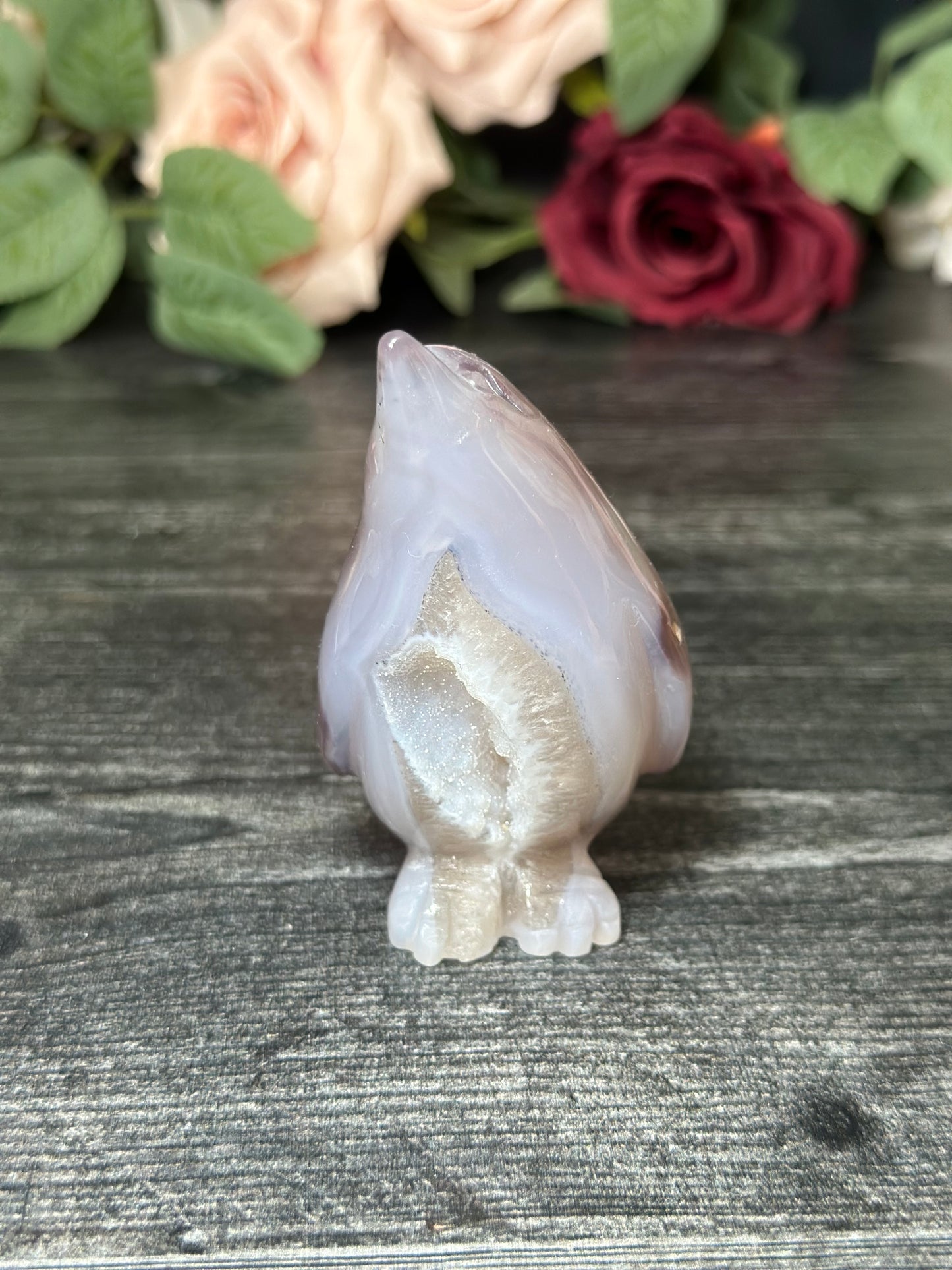 Sugar Druzy Agate Penguin