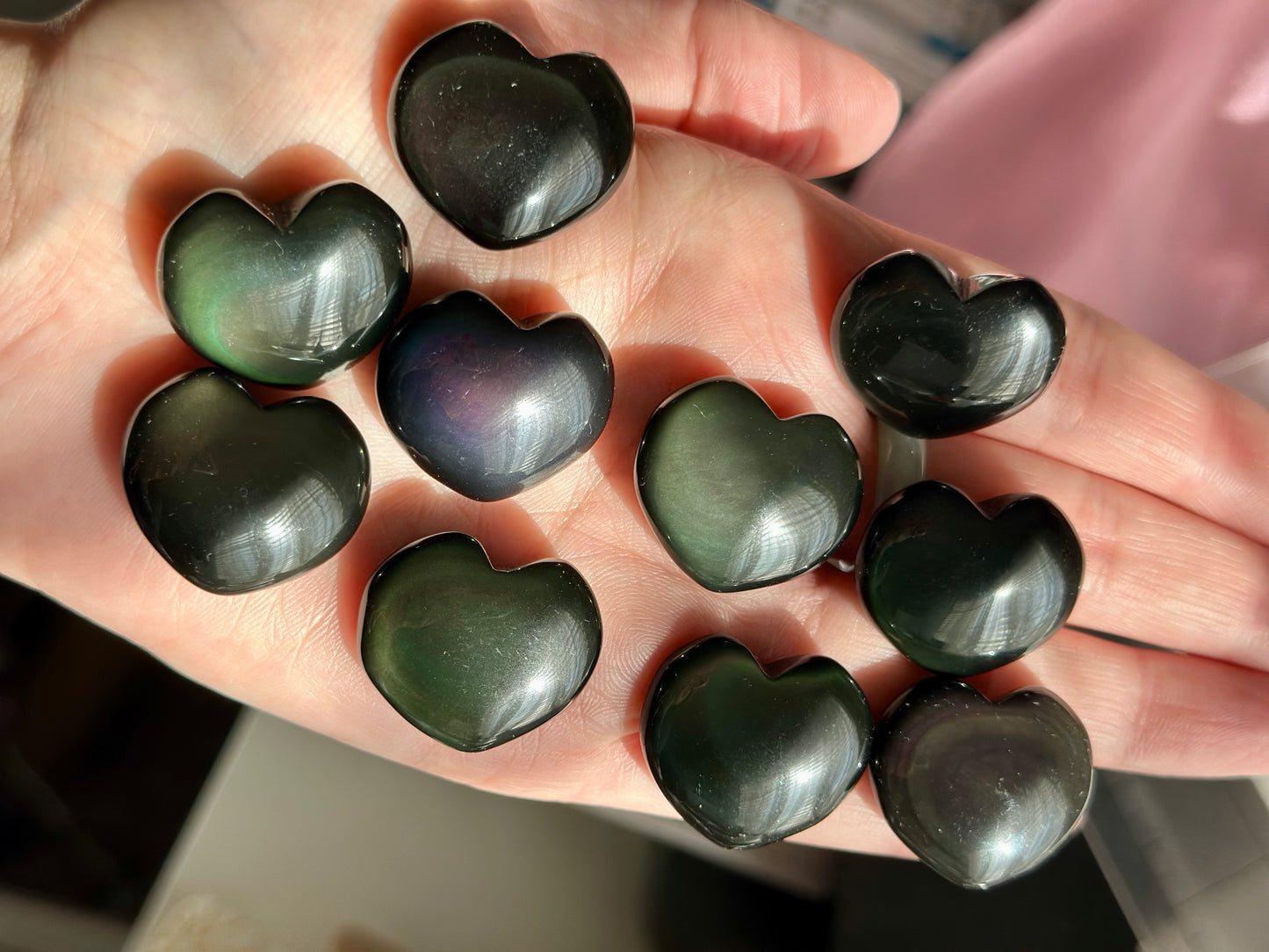 Rainbow Obsidian Mini Heart *Intuitively Chosen*