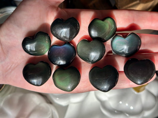 Rainbow Obsidian Mini Heart *Intuitively Chosen*