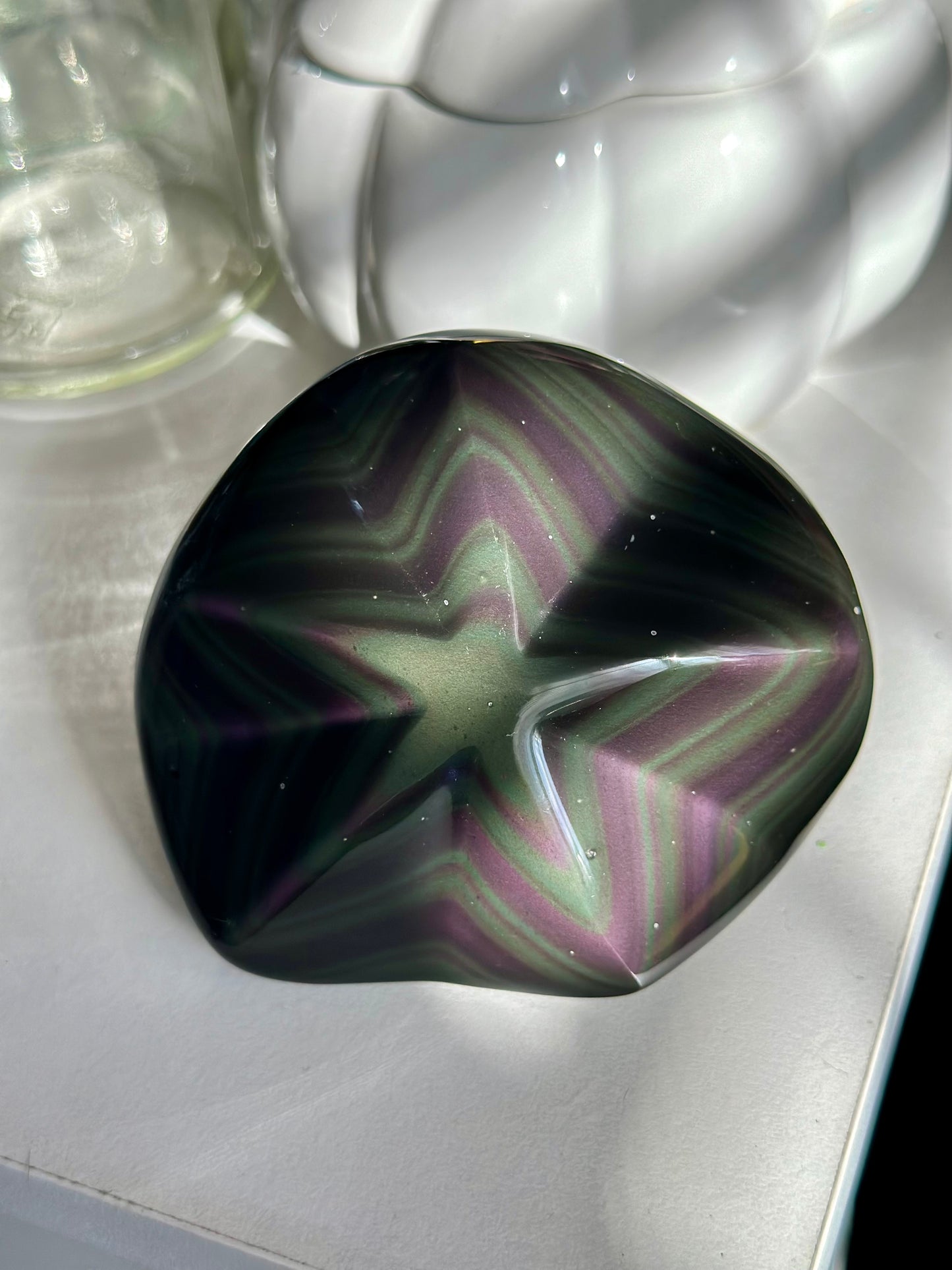 Rainbow Obsidian Star Freeform