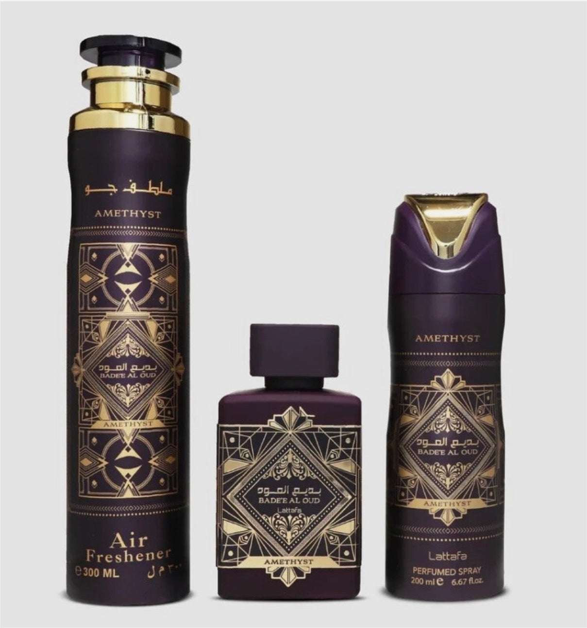 Amethyst Badee Al Oud Gift Set | Lattafa | Unisex