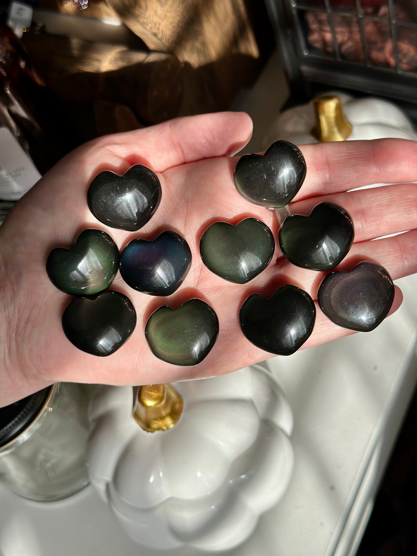 Rainbow Obsidian Mini Heart *Intuitively Chosen*