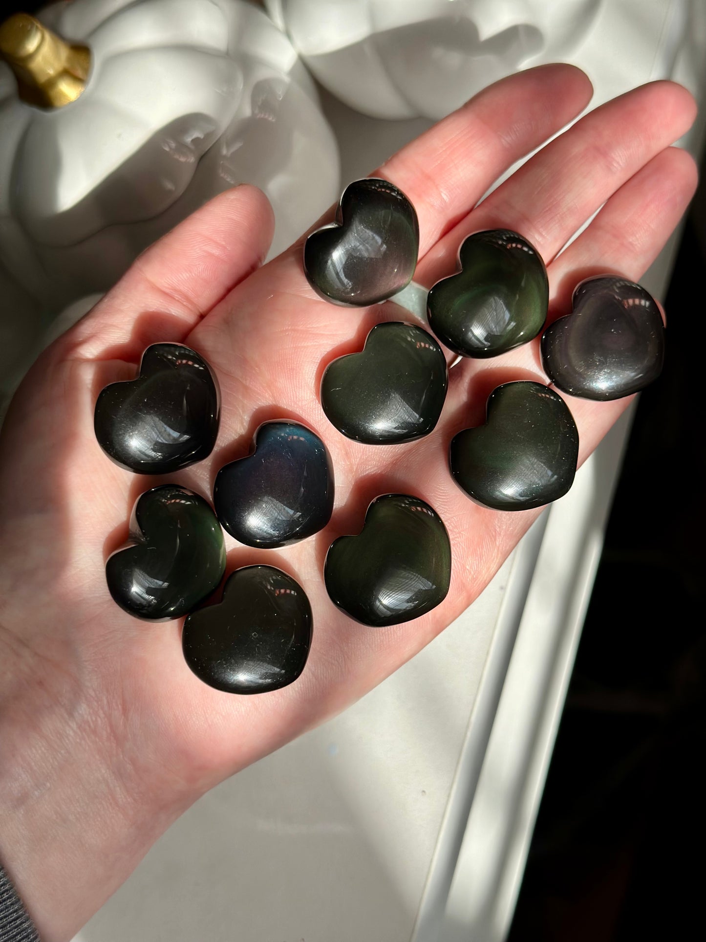 Rainbow Obsidian Mini Heart *Intuitively Chosen*