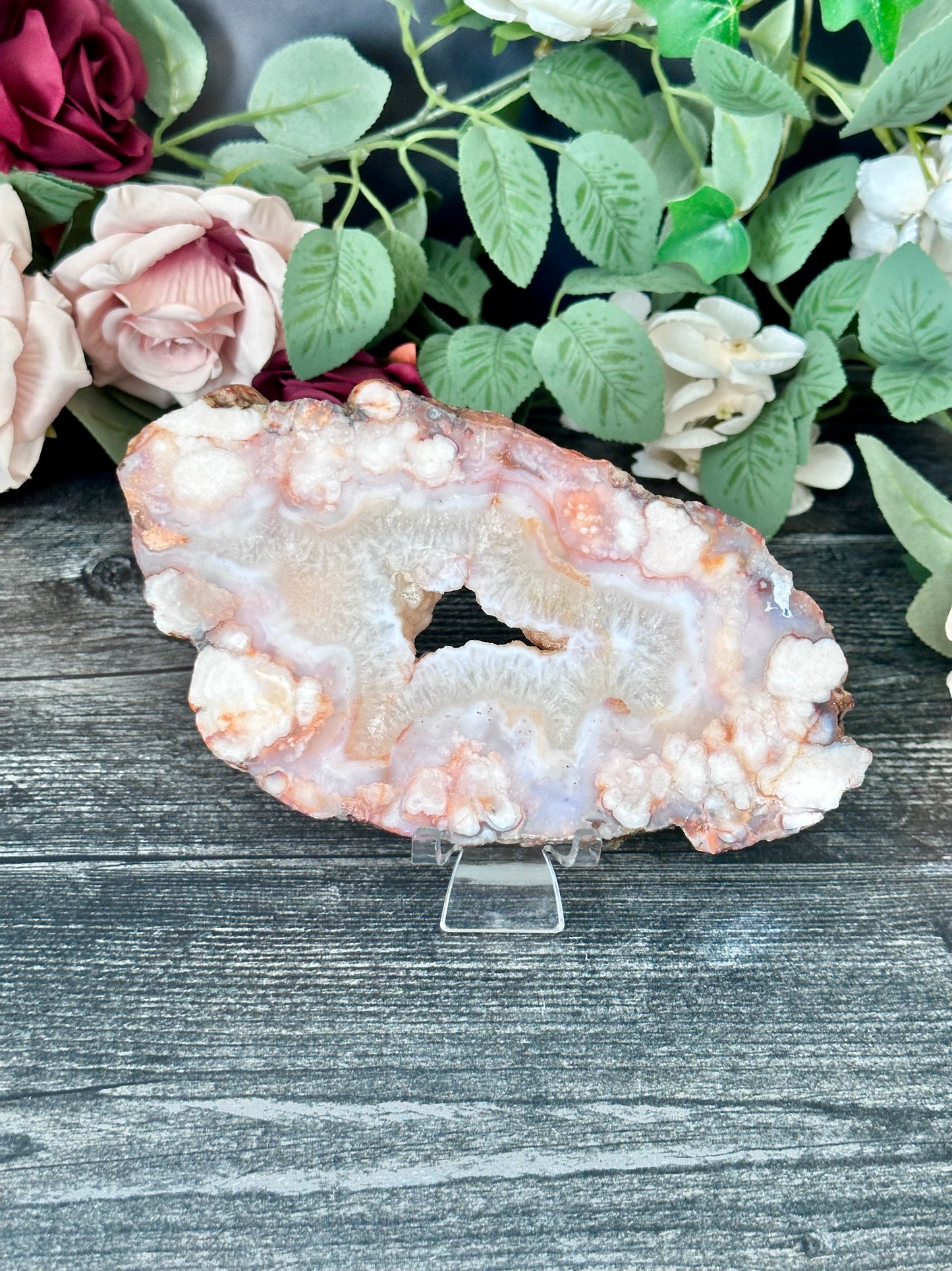 Carnelian Flower Agate Slab