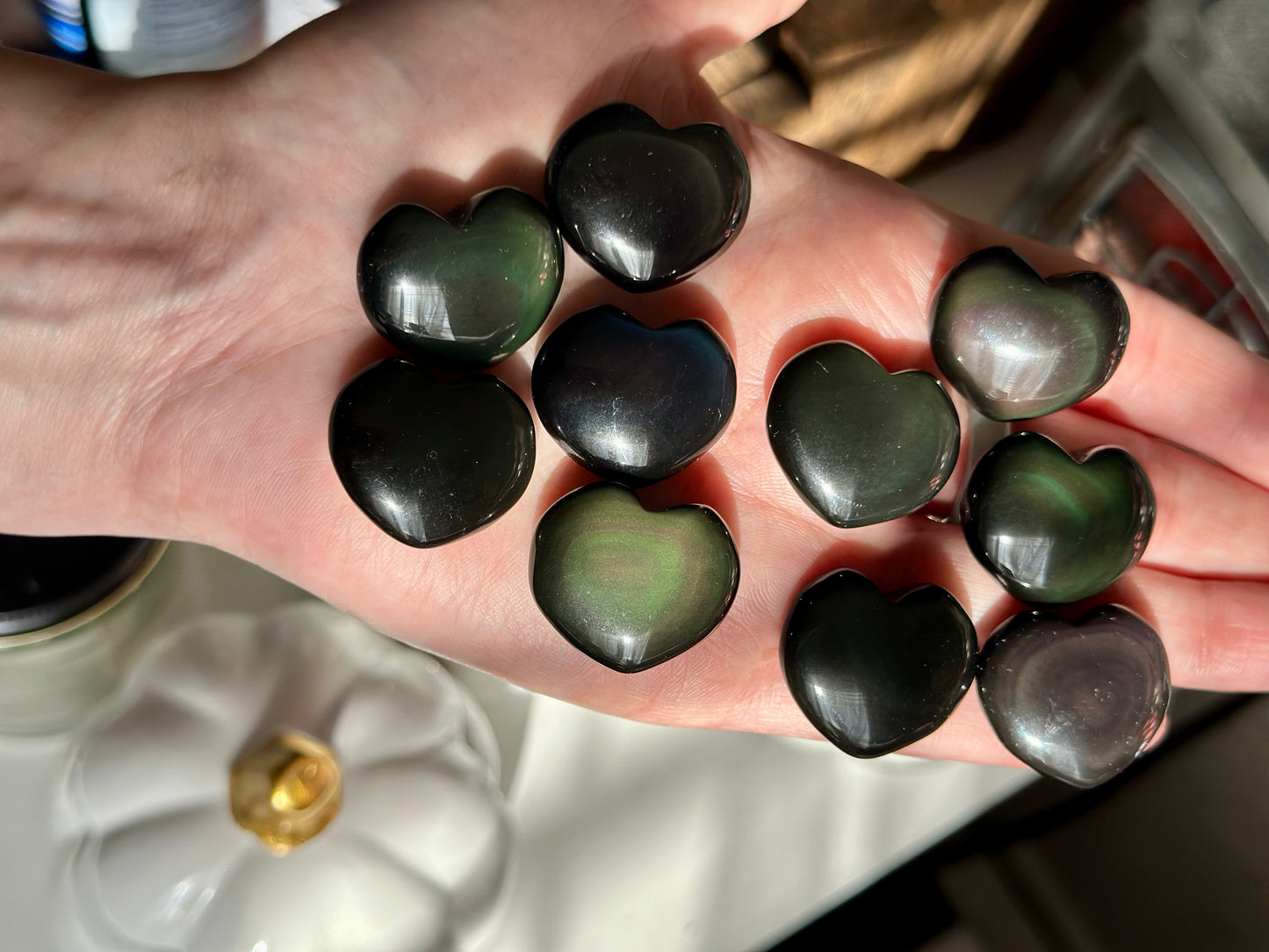 Rainbow Obsidian Mini Heart *Intuitively Chosen*