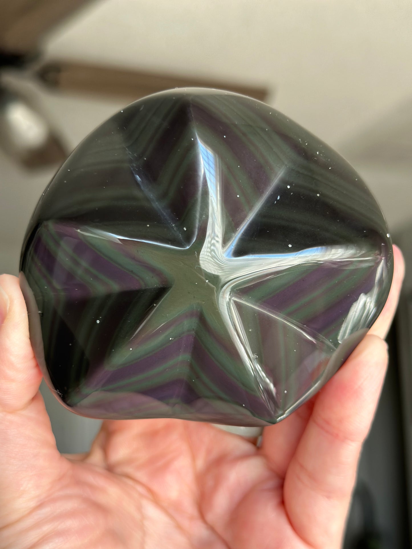 Rainbow Obsidian Star Freeform