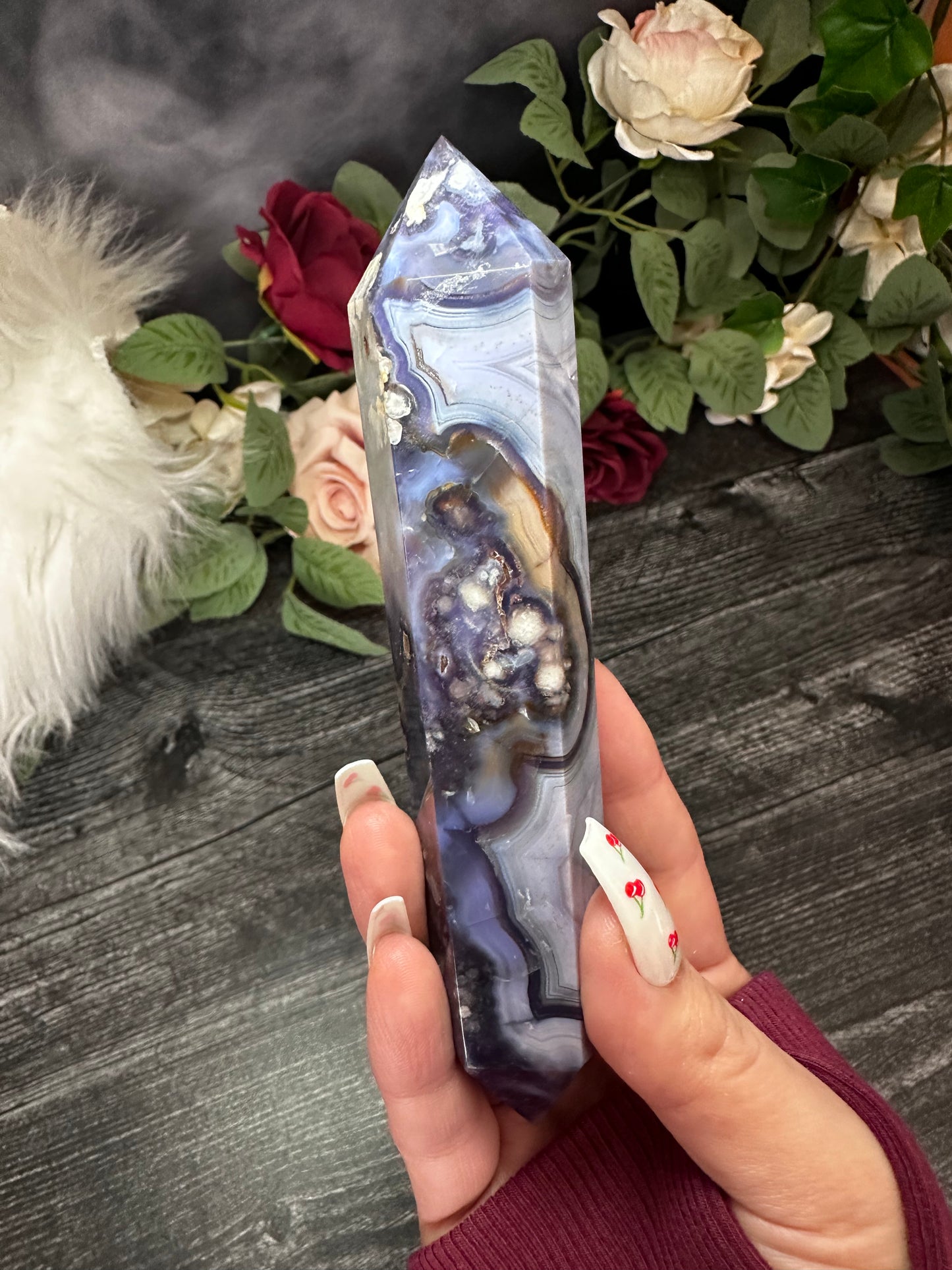 Blue Flower Agate DT