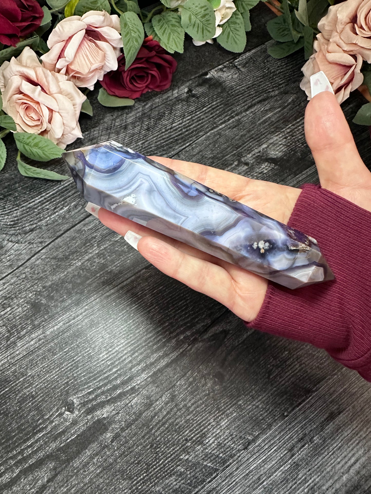 Blue Flower Agate DT