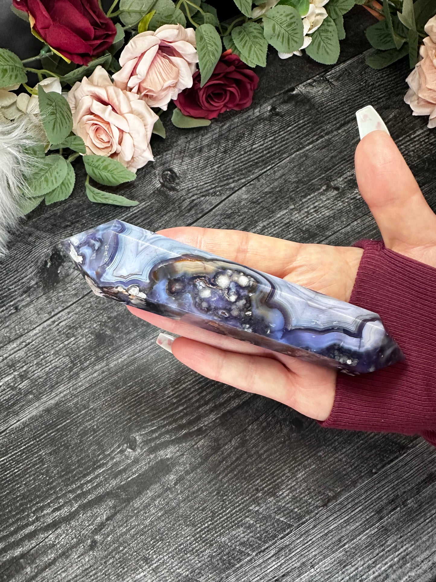 Blue Flower Agate DT