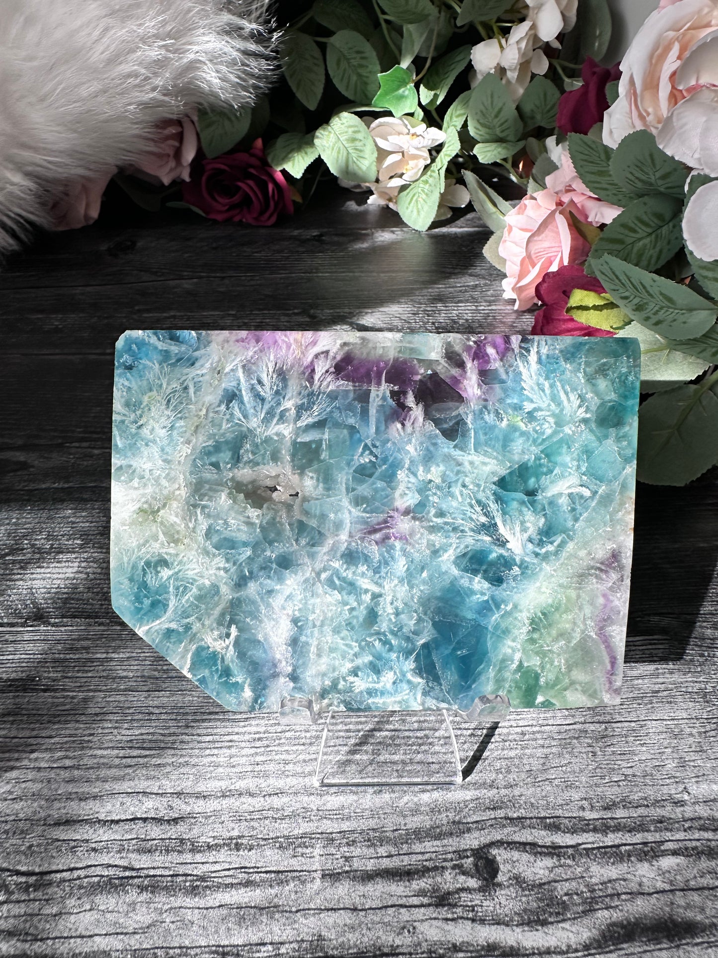 Feather Fluorite Slab