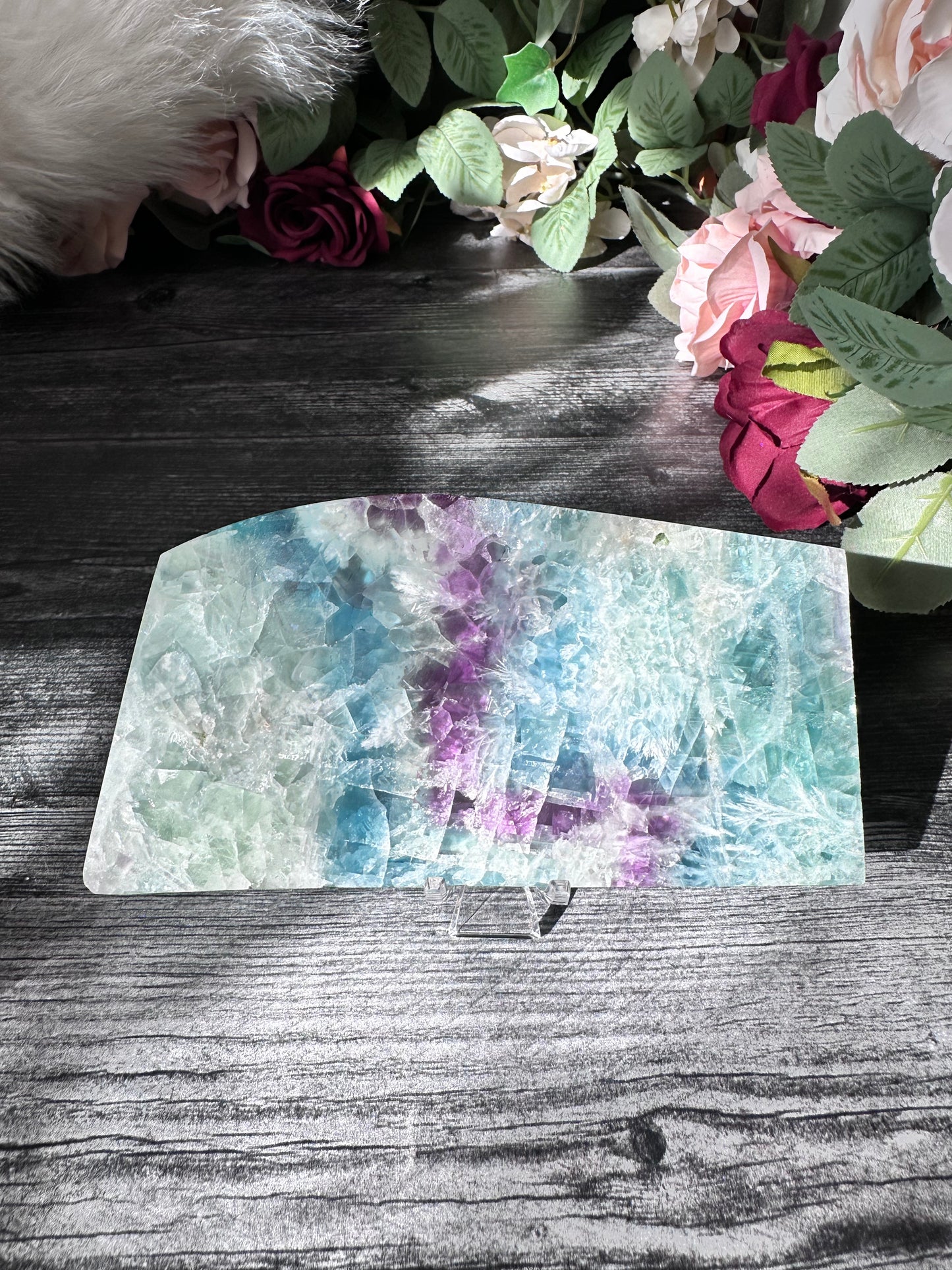 Feather Fluorite Slab