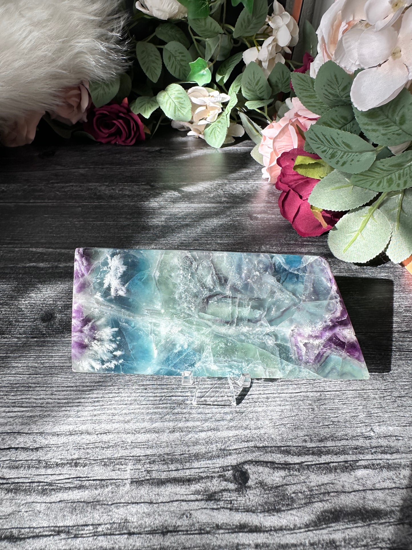 Feather Fluorite Slab