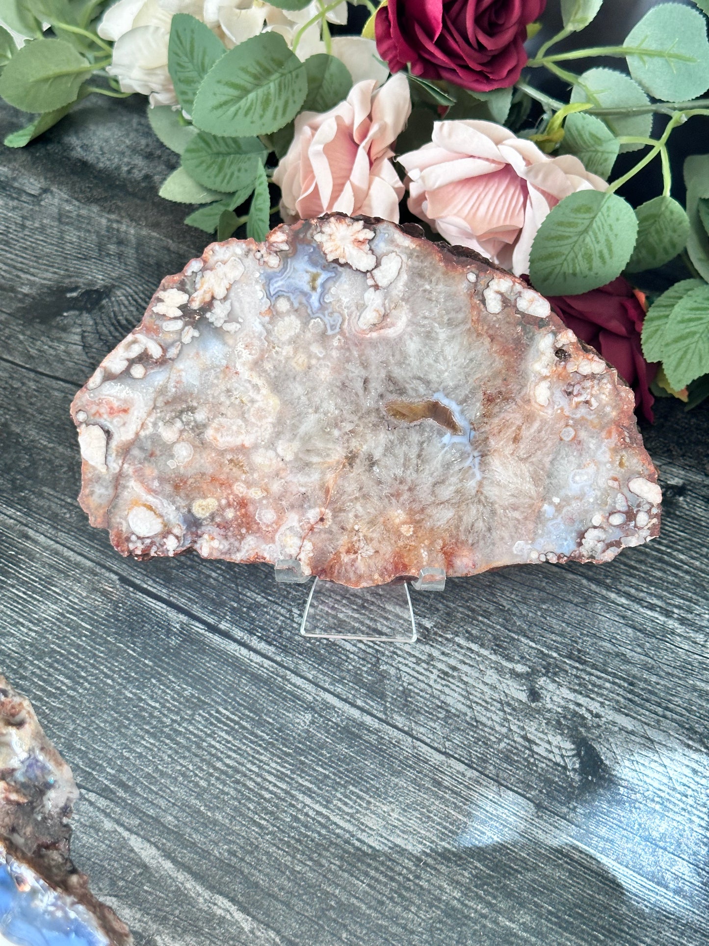 Blue Flower Agate Slab