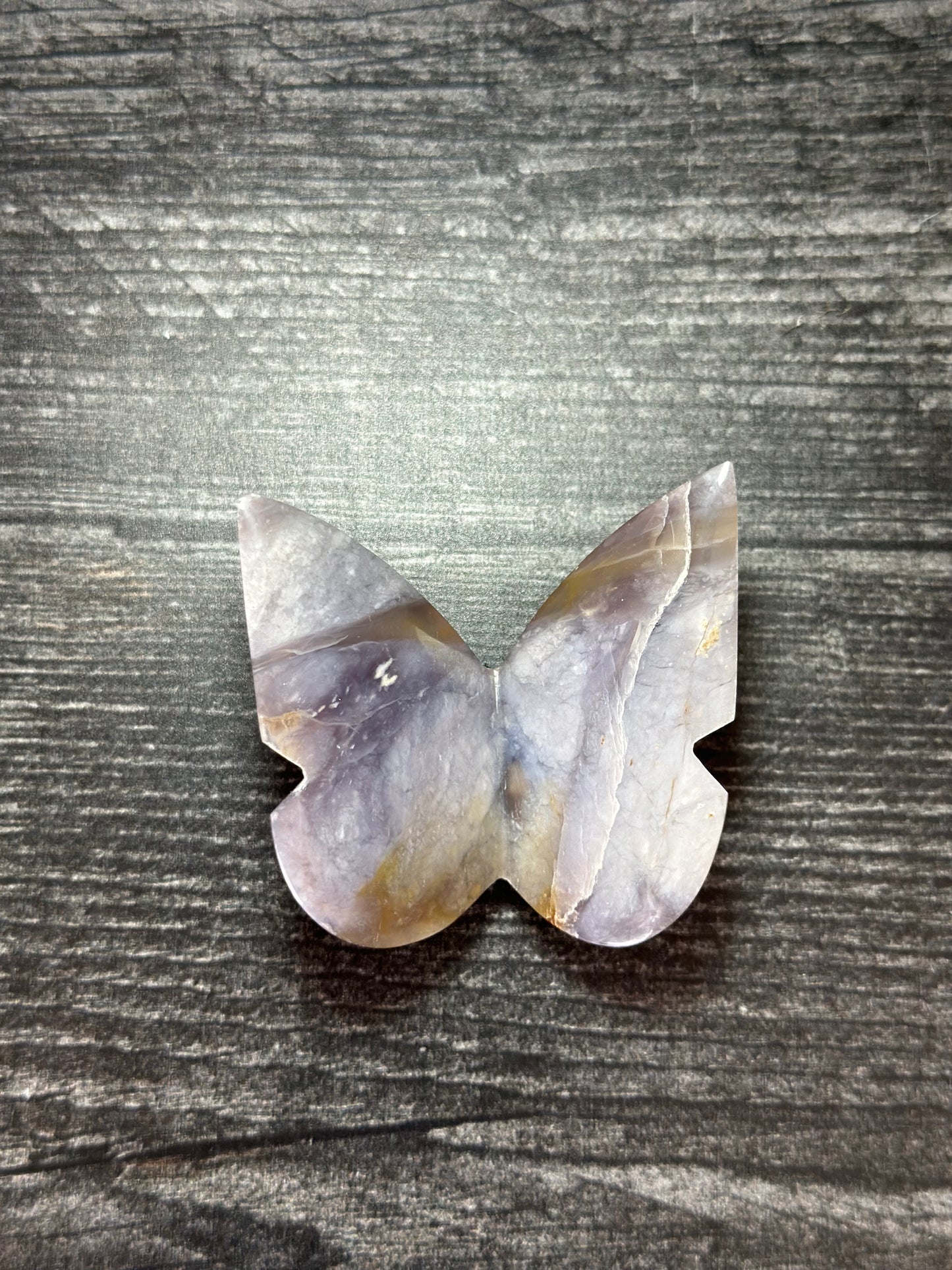 Purple Calcedoney 3D Butterfly From Indonesia