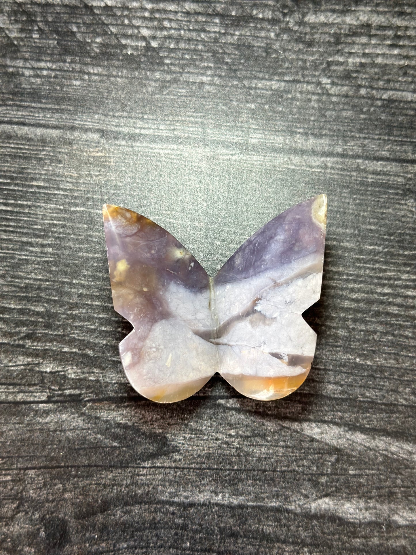 Purple Calcedoney 3D Butterfly From Indonesia