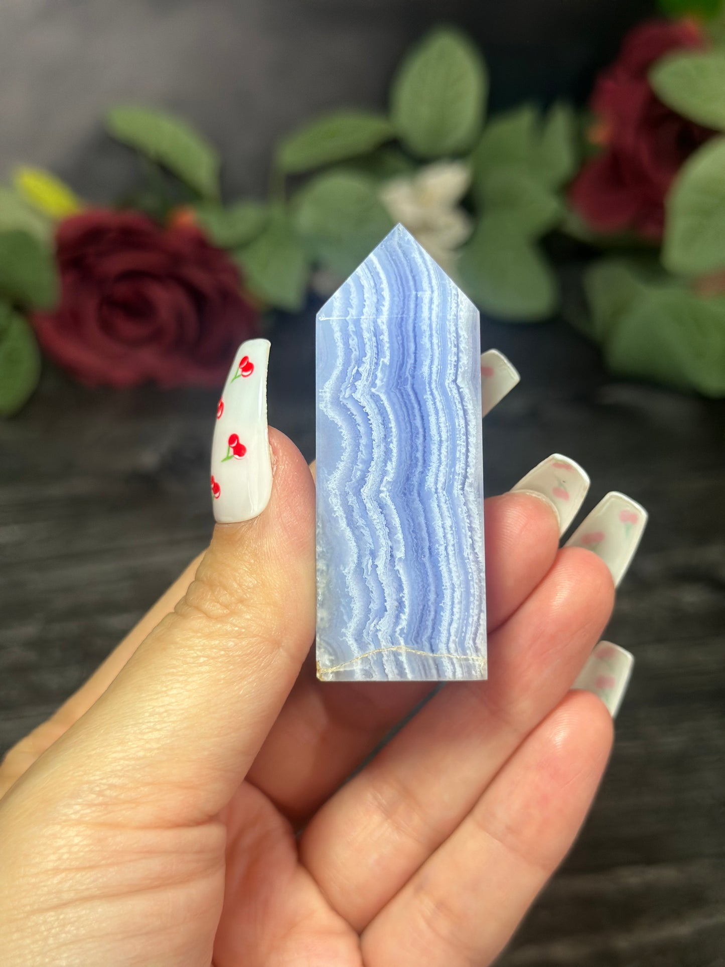 Blue Lace Agate Tower