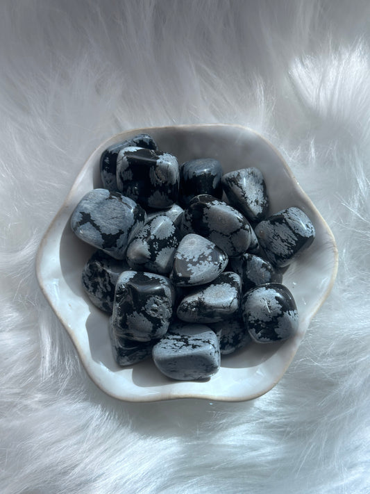 Snowflake Obsidian Tumble Crystal